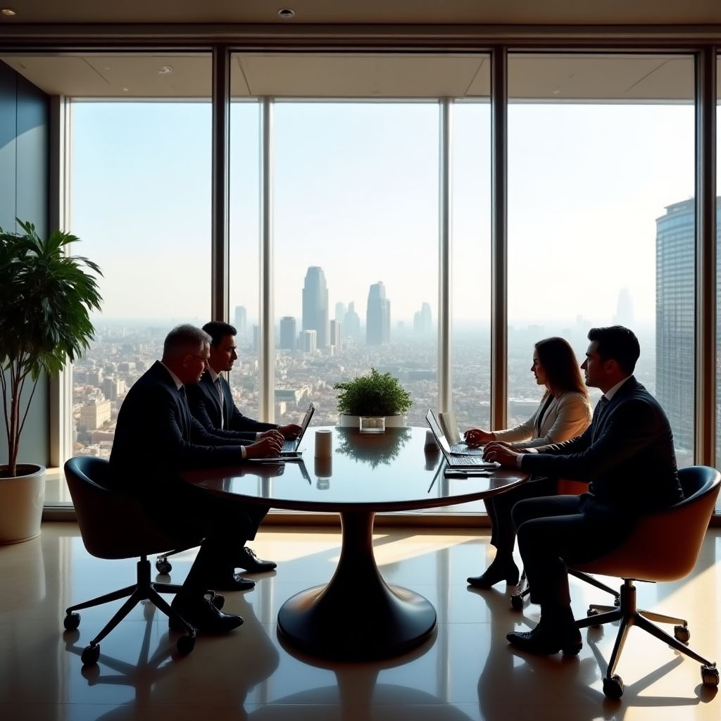 Equipo de FinanzARG en las oficinas centrales de Buenos Aires