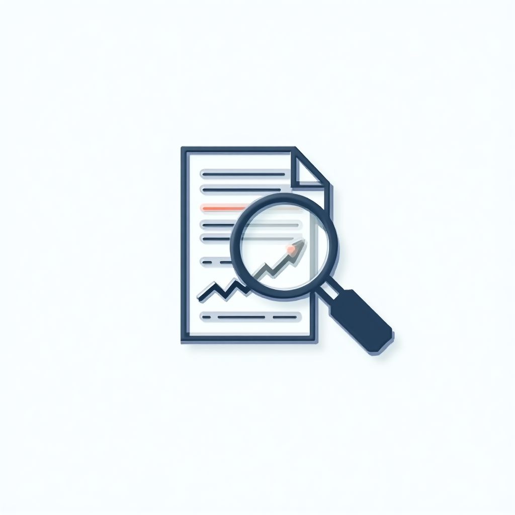 Icono de investigación financiera
