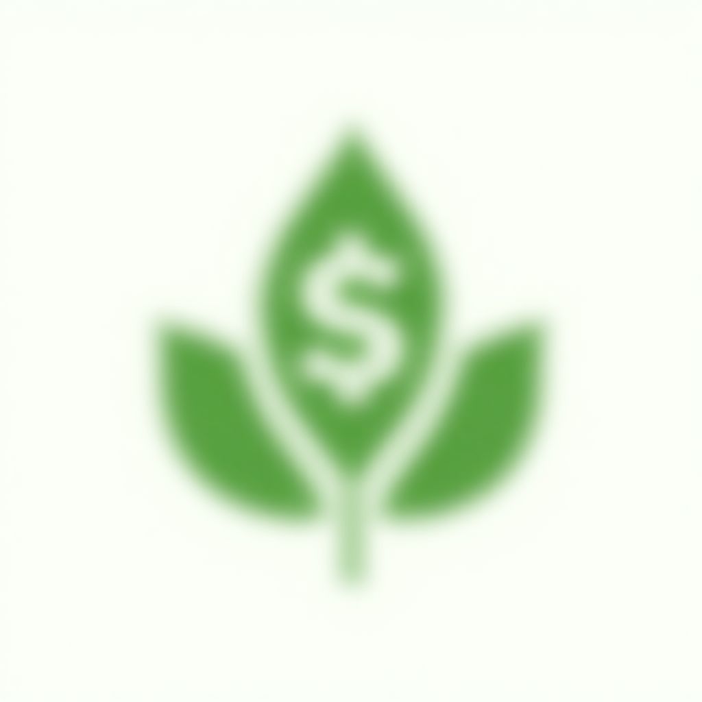 Icono de finanzas sostenibles